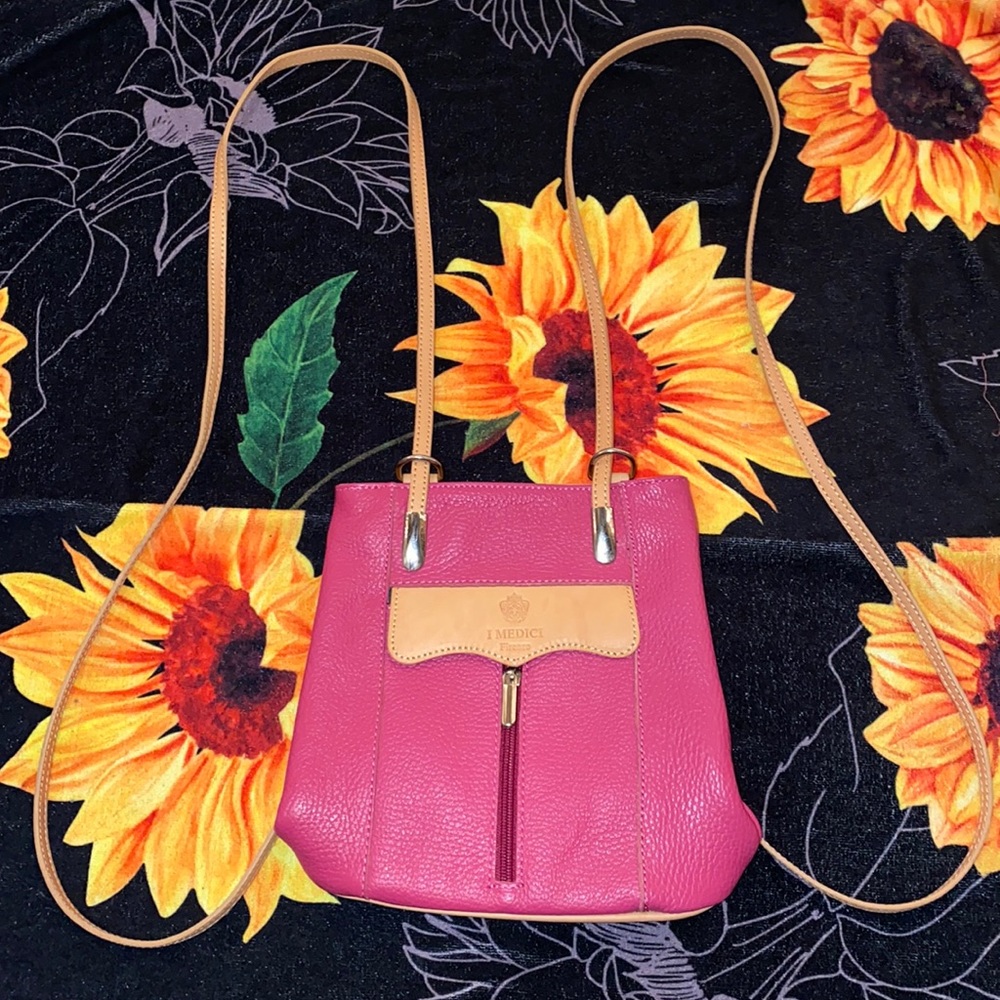 I Medici Genuine Leather Backpack/Purse From Italy